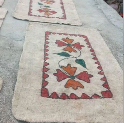 Wool felt rug