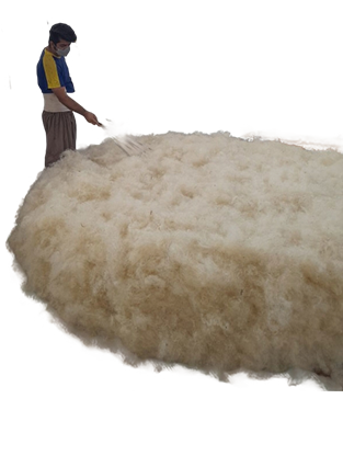 Making Felt from Sheep Wool